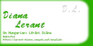 diana lerant business card